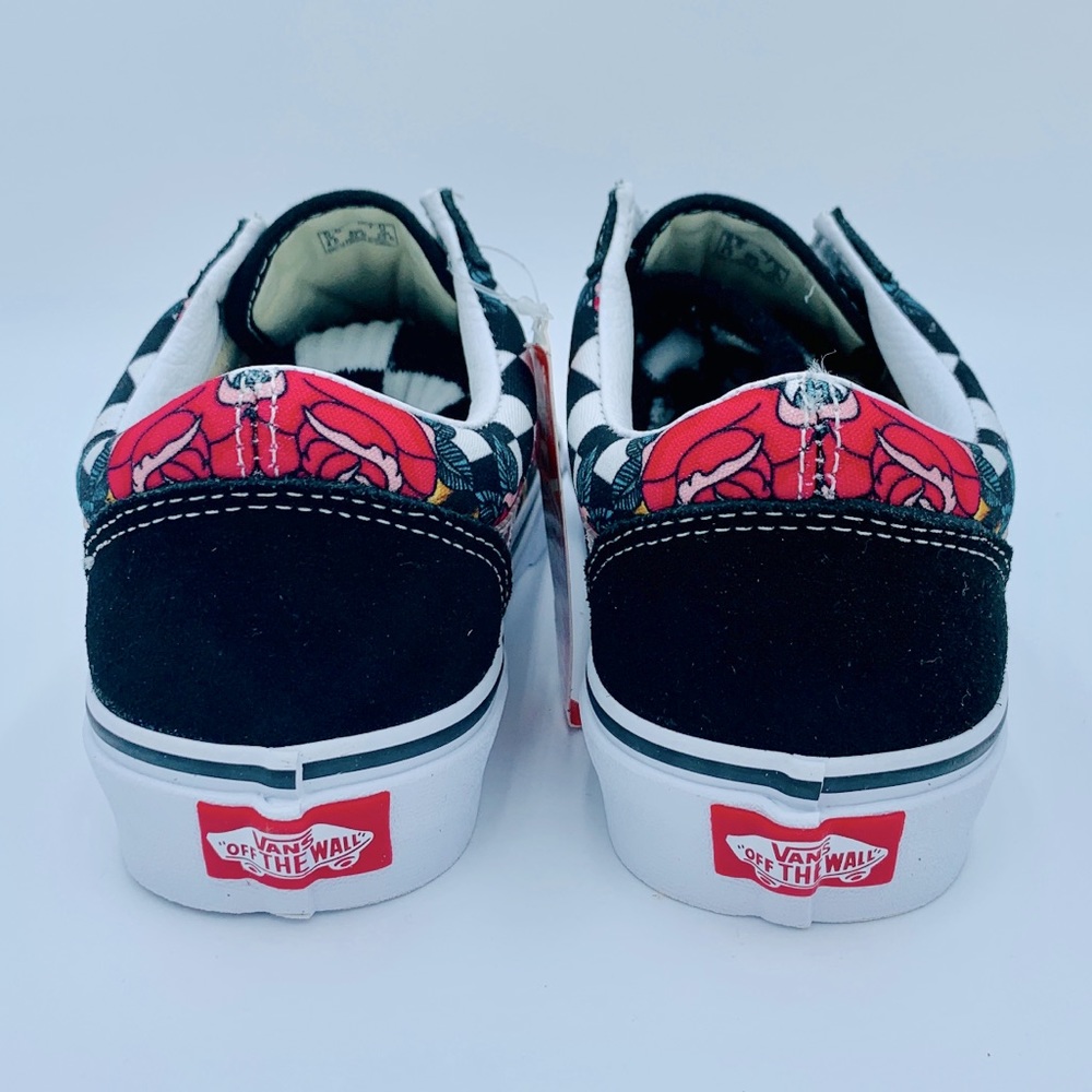 VANS OLD SKOOL Roses / Leopard Skin - Picture 6 of 9